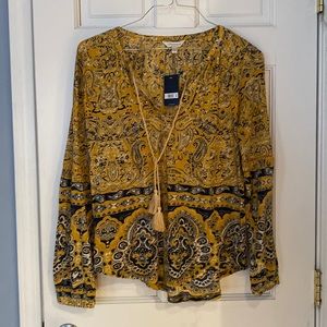 Lucky brand blouse beautiful brand new with tags size large